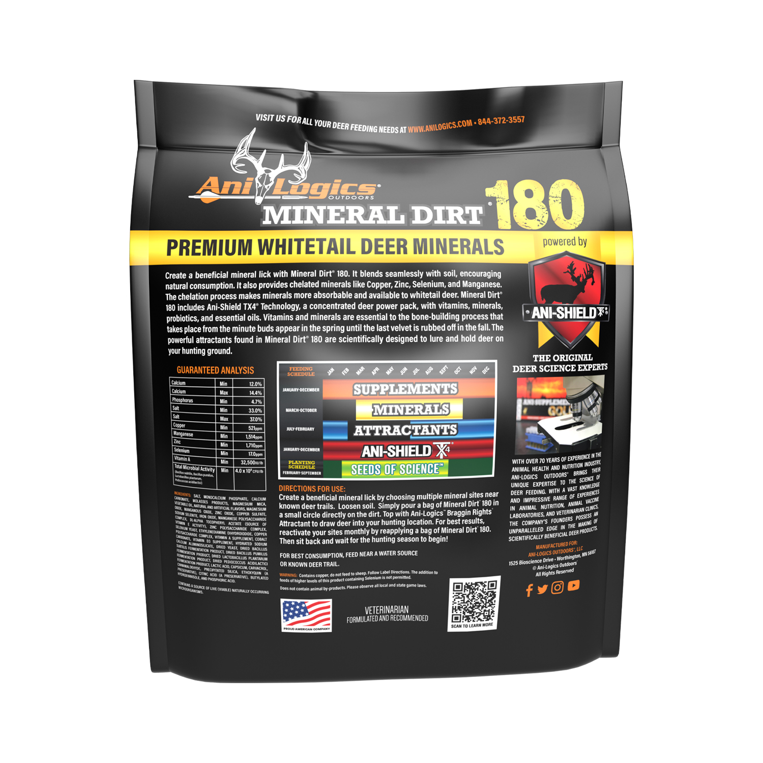 4 lb. bag of Mineral Dirt 180 - back