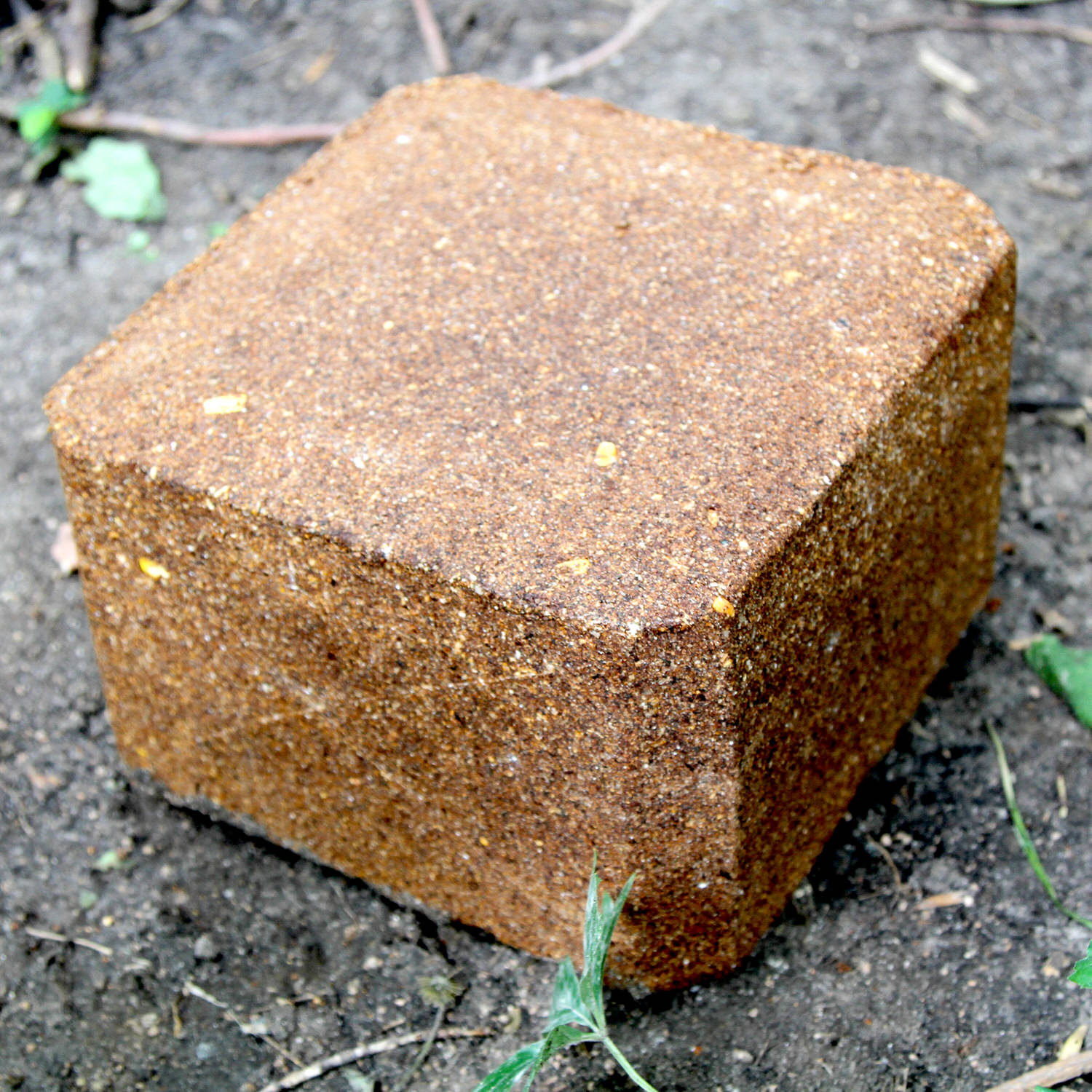 CRUSH Persimmon Block on the ground