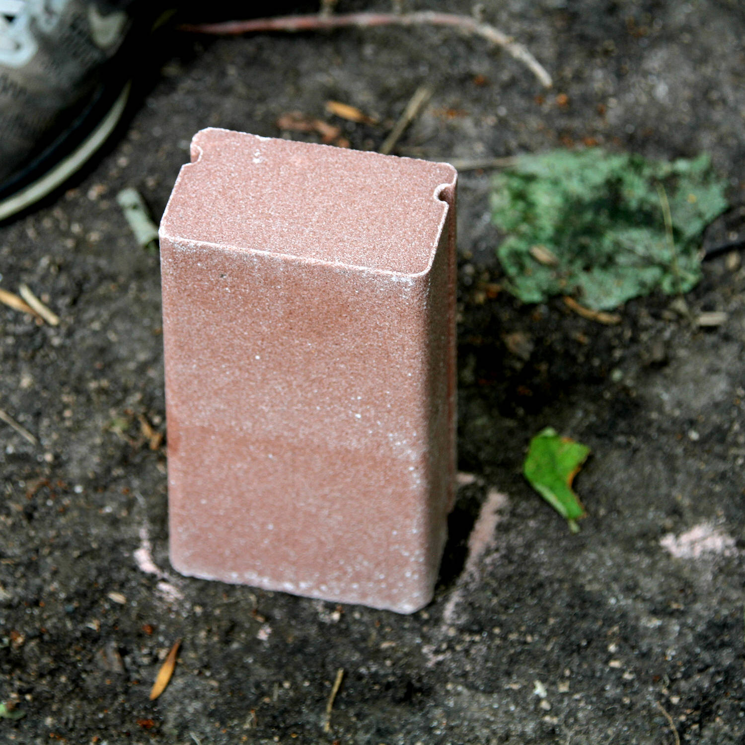 CRUSH Brassica Brick opened and on the ground