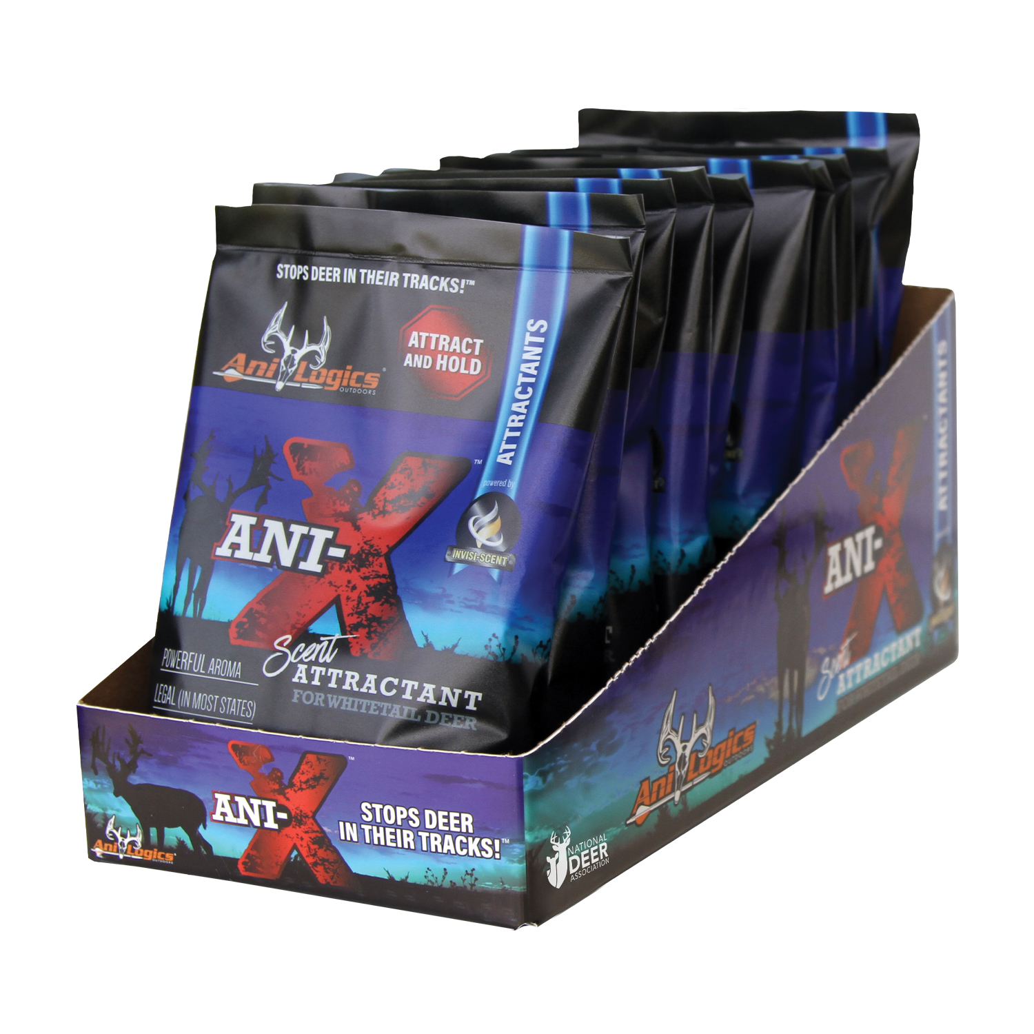 Multiple bags of Ani-X Scent Attractant