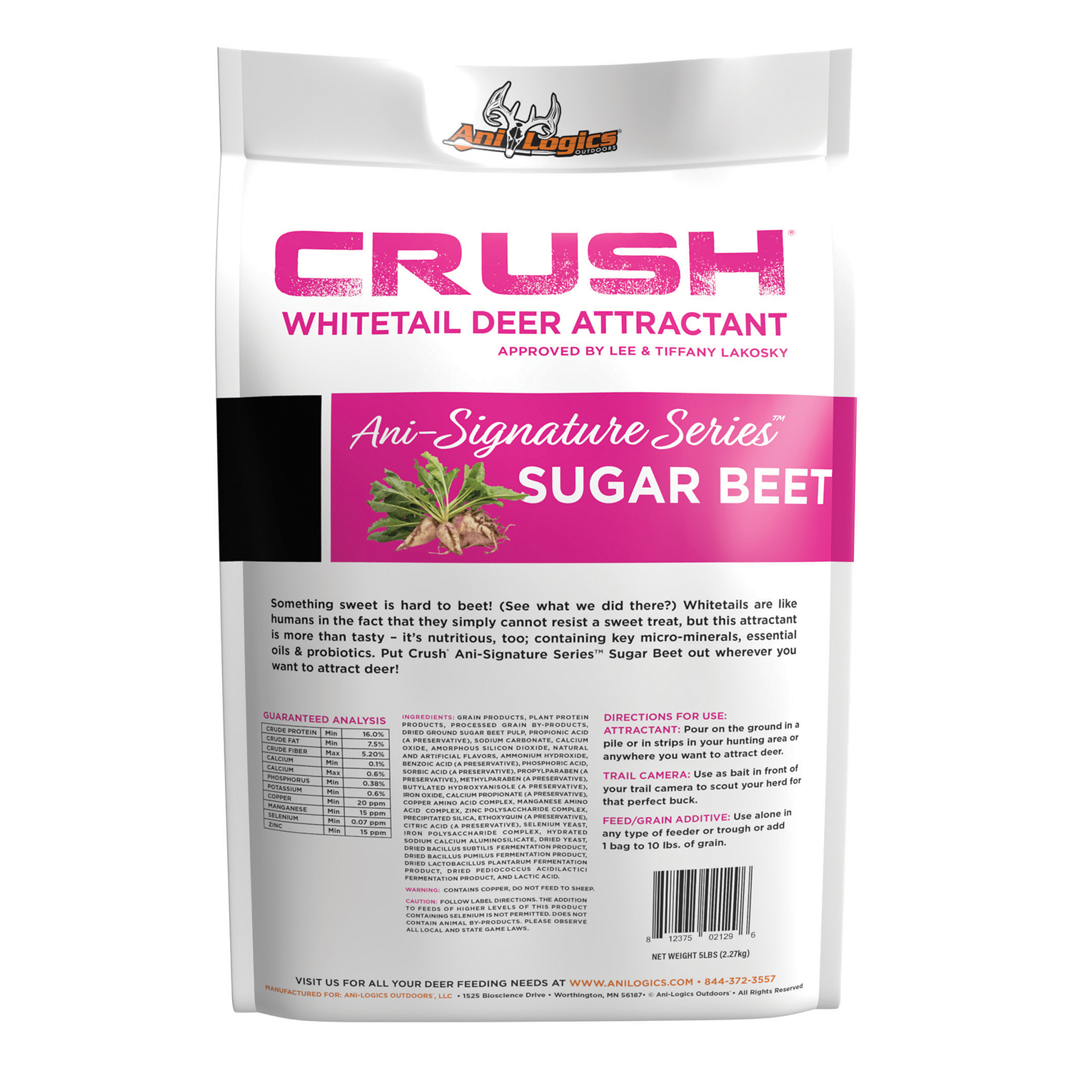 CRUSH Sugar Beet Granular bag - back