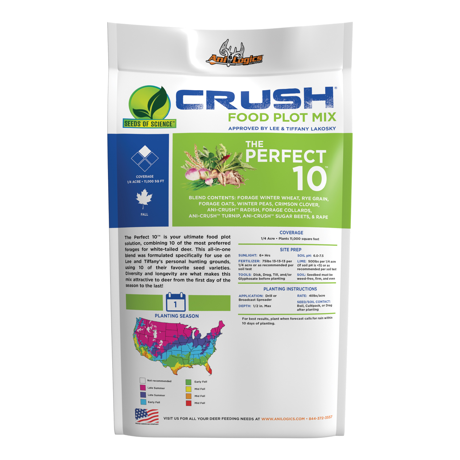 Crush - The Perfect 10 - Back of bag