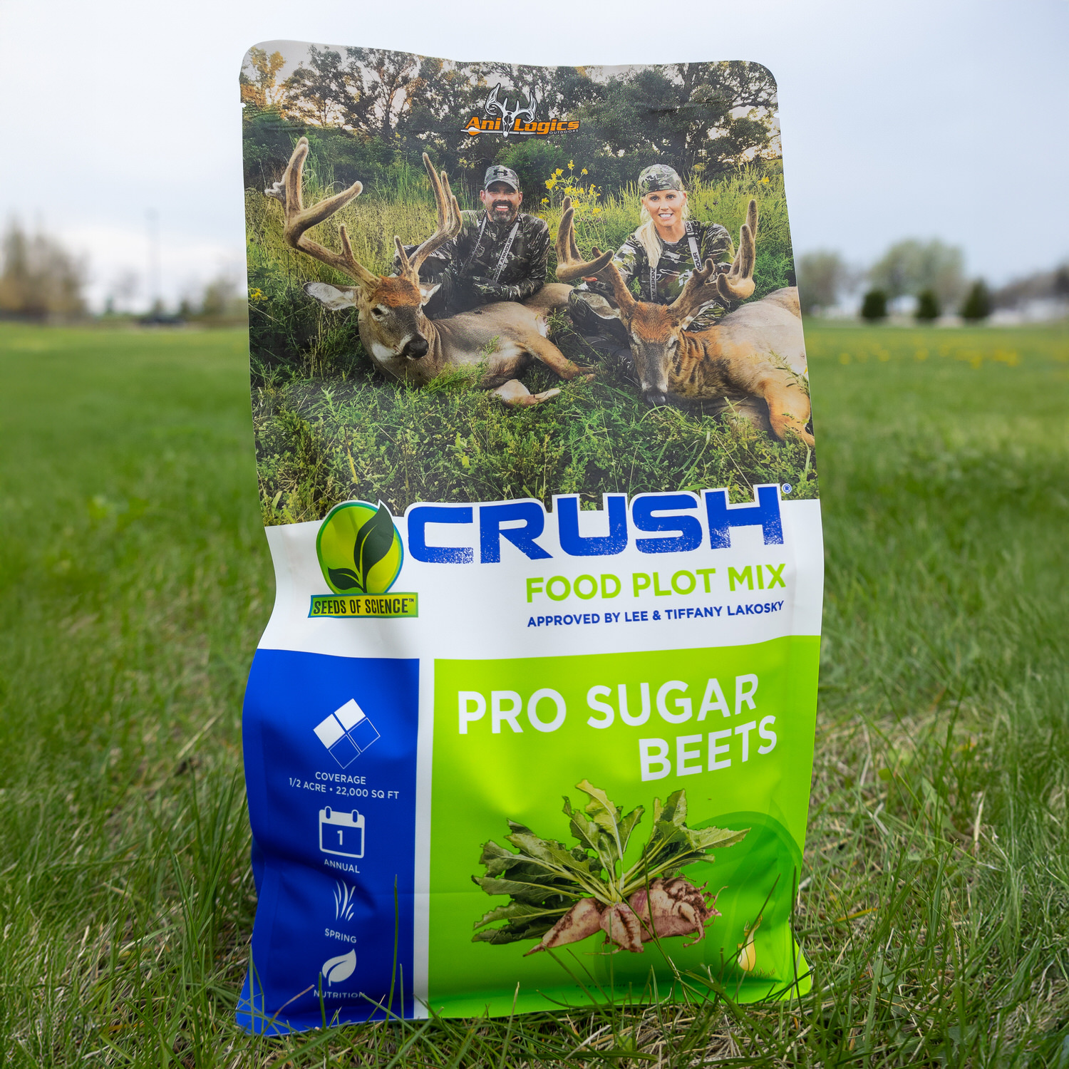 Bag of CRUSH Pro Sugar Beets on the ground