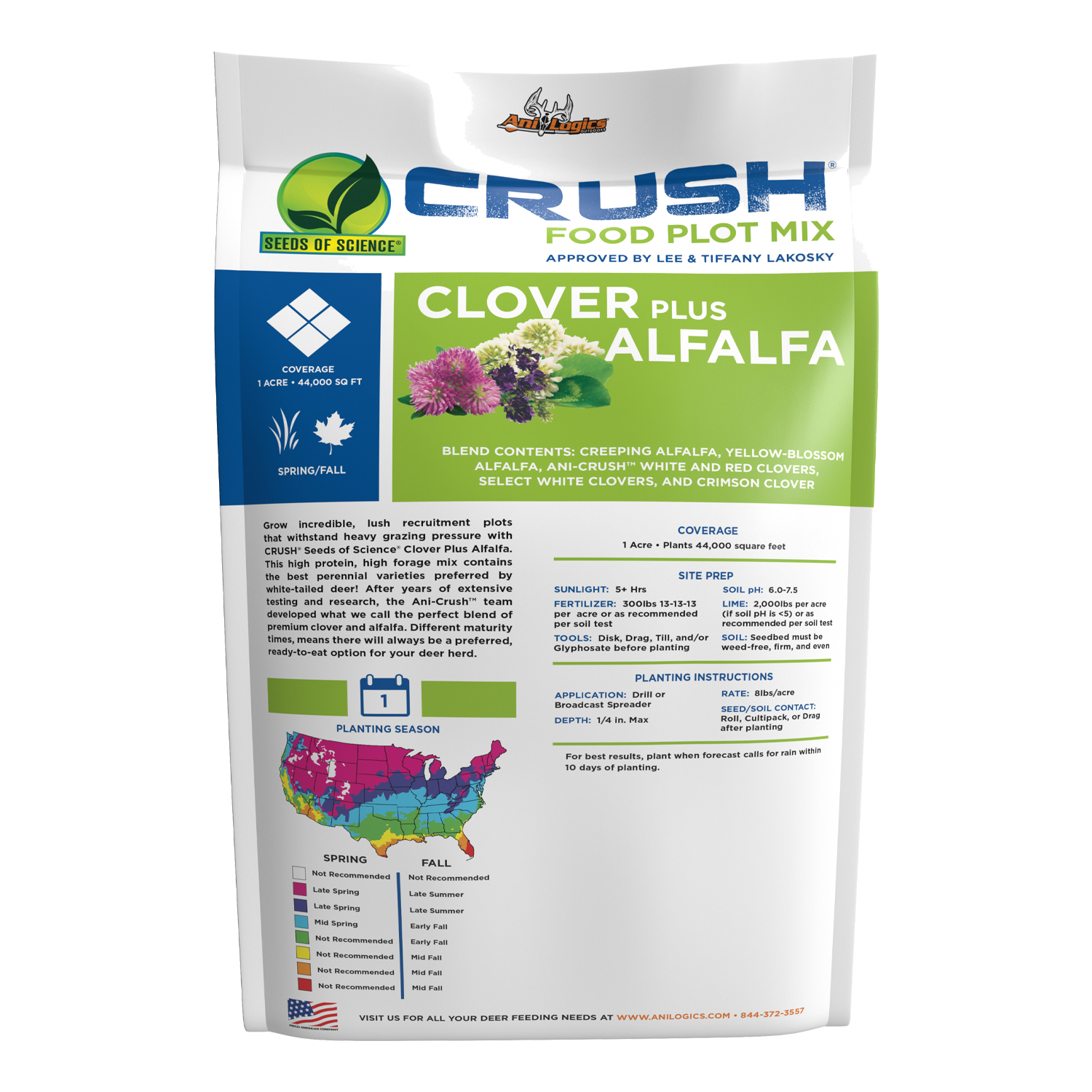 CRUSH Clover Plus Alfalfa Bag - Back