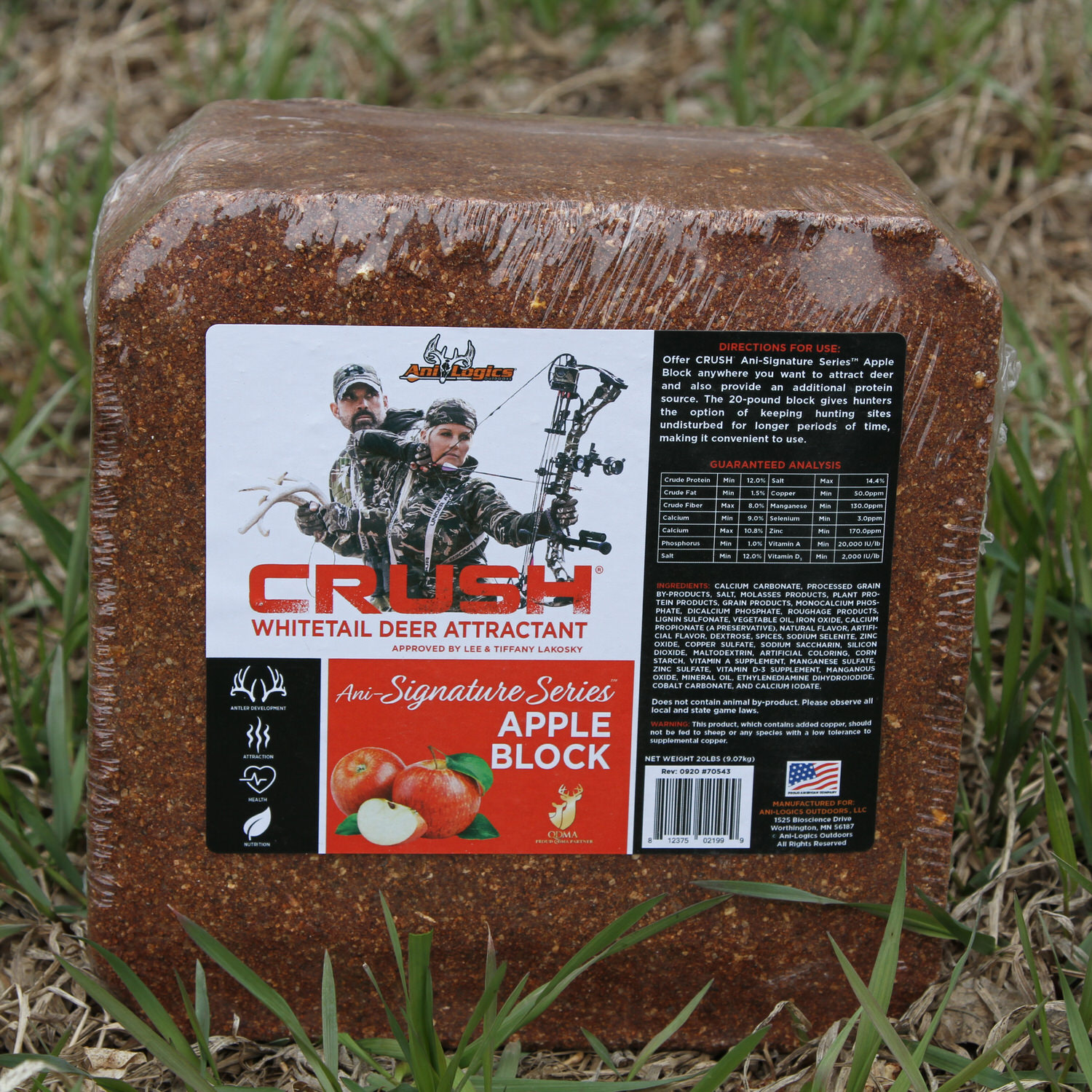 CRUSH Apple Block on the ground