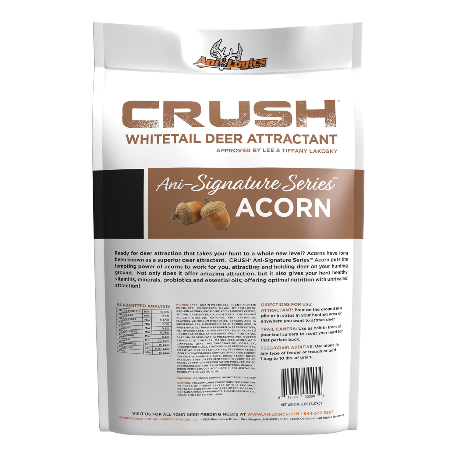 CRUSH Acorn Granular bag - back