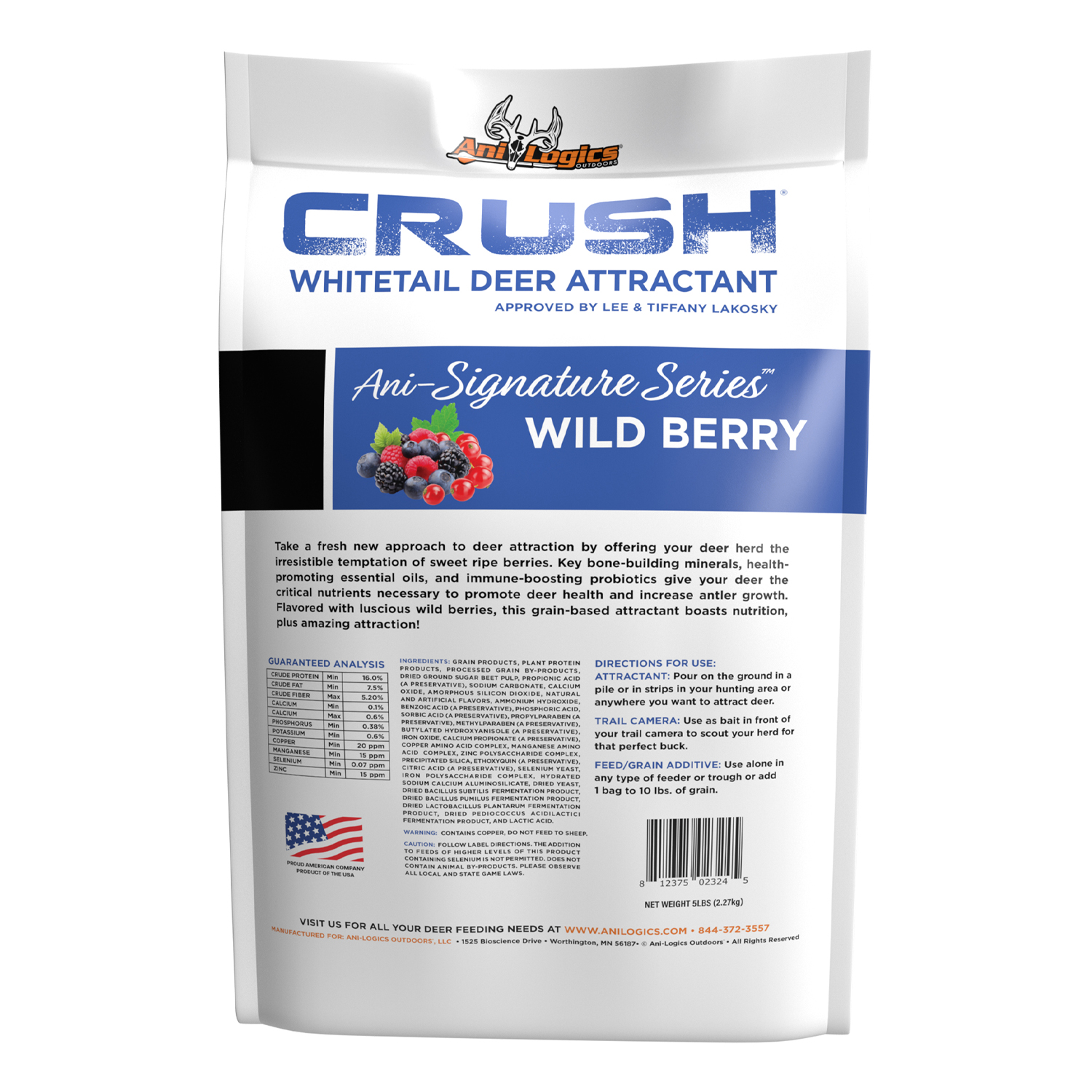 CRUSH Wild Berry Granular bag - back