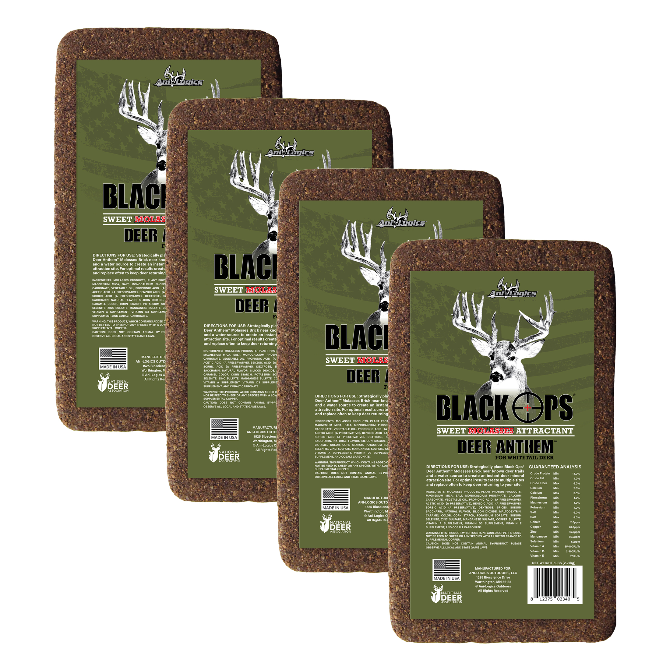 4-pack of Black Ops Deer Anthem Bricks