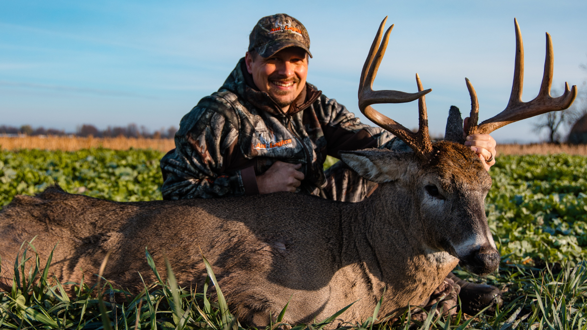 Tim Neuman with deer Bogtrotter